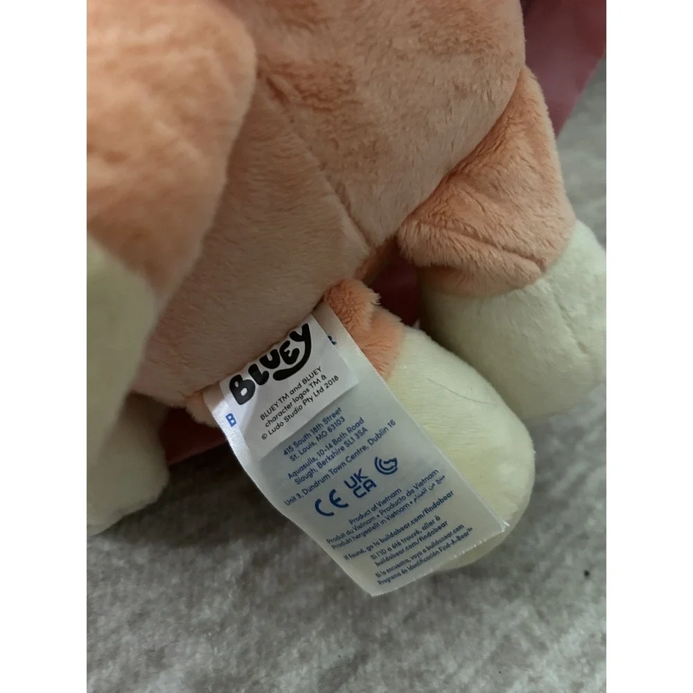 Build A Bear Bluey and Bingo Plush With Janet And Rita Costumes. Ready To Ship